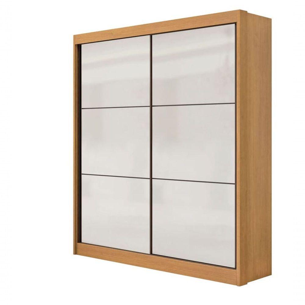 Guarda Roupa Solteiro 2 Portas 3 Gavetas - Santorini-cinamomo-off White - Móveis D'doro - 1