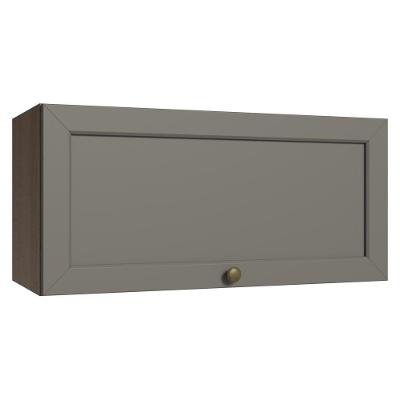 Armário Aéreo 70 Cm 1 Porta Basculante Vik Madesa Rustic/cinza