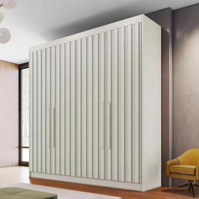 Guarda Roupa Solteiro Potente-off White 4 Portas 3 Gavetas off White Móveis Europa