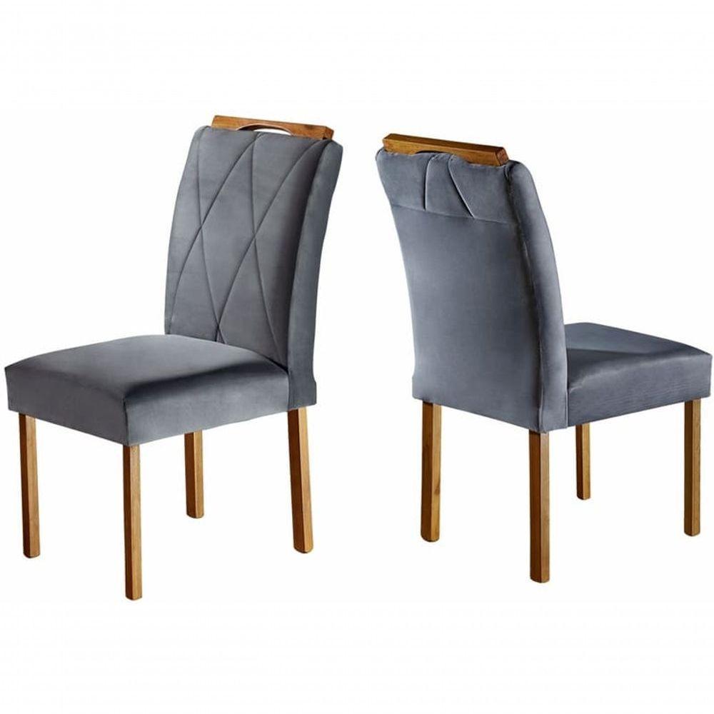 Cadeiras Para Mesa De Jantar Madeira Maciça - Rubi - Móveis Mundial - 1