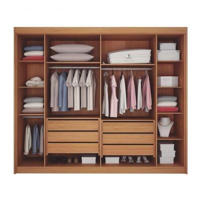 Guarda Roupa Casal São Carlos 6 Portas 6 Gavetas cinamomo-off White MDF