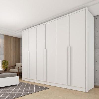 Guarda Roupa Casal Realeza 6 Portas de Bater 6 Gavetas Neve Tcil Móveis