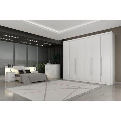 Guarda Roupa Casal 6 Portas 6 Gavetas - Orfeus-branco - Móveis Novo Horizonte