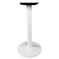 Base De Mesa Zeta Em Ferro Branco 72,50 Cm (altura) Com Disco Redondo - 1