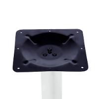 Base De Mesa Zeta Em Ferro Branco 72,50 Cm (altura) Com Disco Redondo - 2