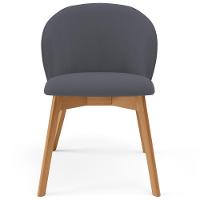 Kit 03 Cadeiras De Jantar E Estar Living Estofada Mia L02 Suede Cinza - Lyam Decor - 3