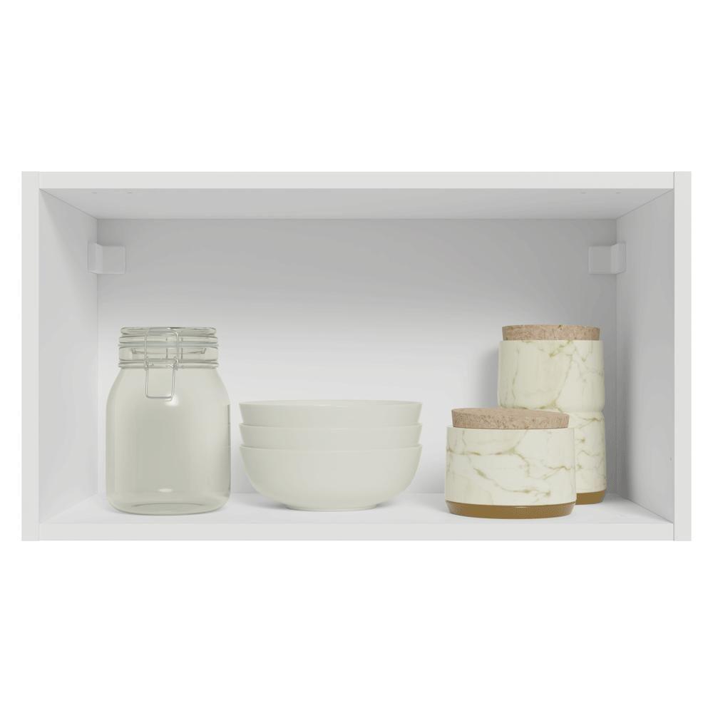 Armário Aéreo 60 Cm 1 Porta Basculante Vik Madesa Branco/azul - 4