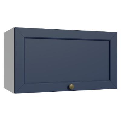 Armário Aéreo 60 Cm 1 Porta Basculante Vik Madesa Branco/azul