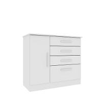 Cômoda Para Quarto Com Sapateira 4 Gavetas - Chicago-neve - Tcil Móveis - 2