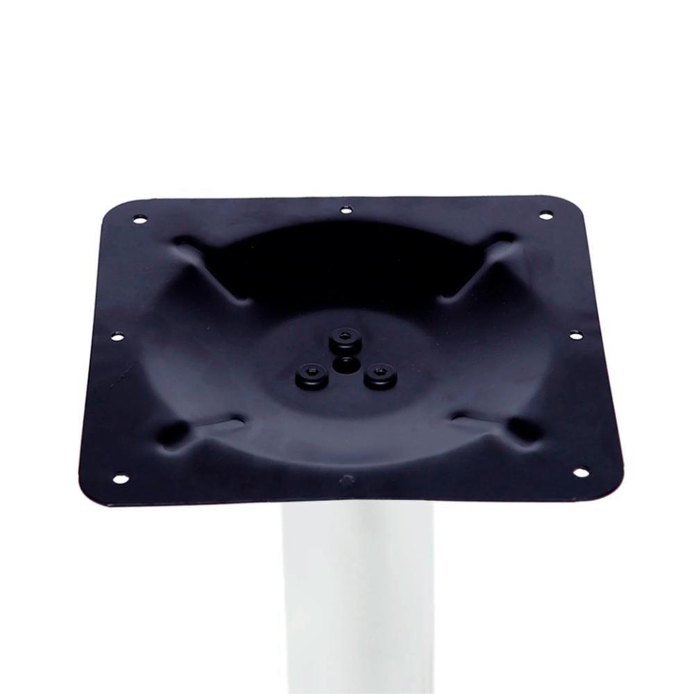 Mesa Zeta Ferro Branco 75 Cm (alt) Disco Redondo Tampo Mdp Redondo 60 Cm Larg X 2,5 Cm Alt Samba - 4