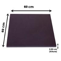 Mesa Pisa Beta Bistrô Fratini 107,50cm (a) Disco Redondo Preto Tampo Mdp Quadrado Preto 60cm( L) - 5