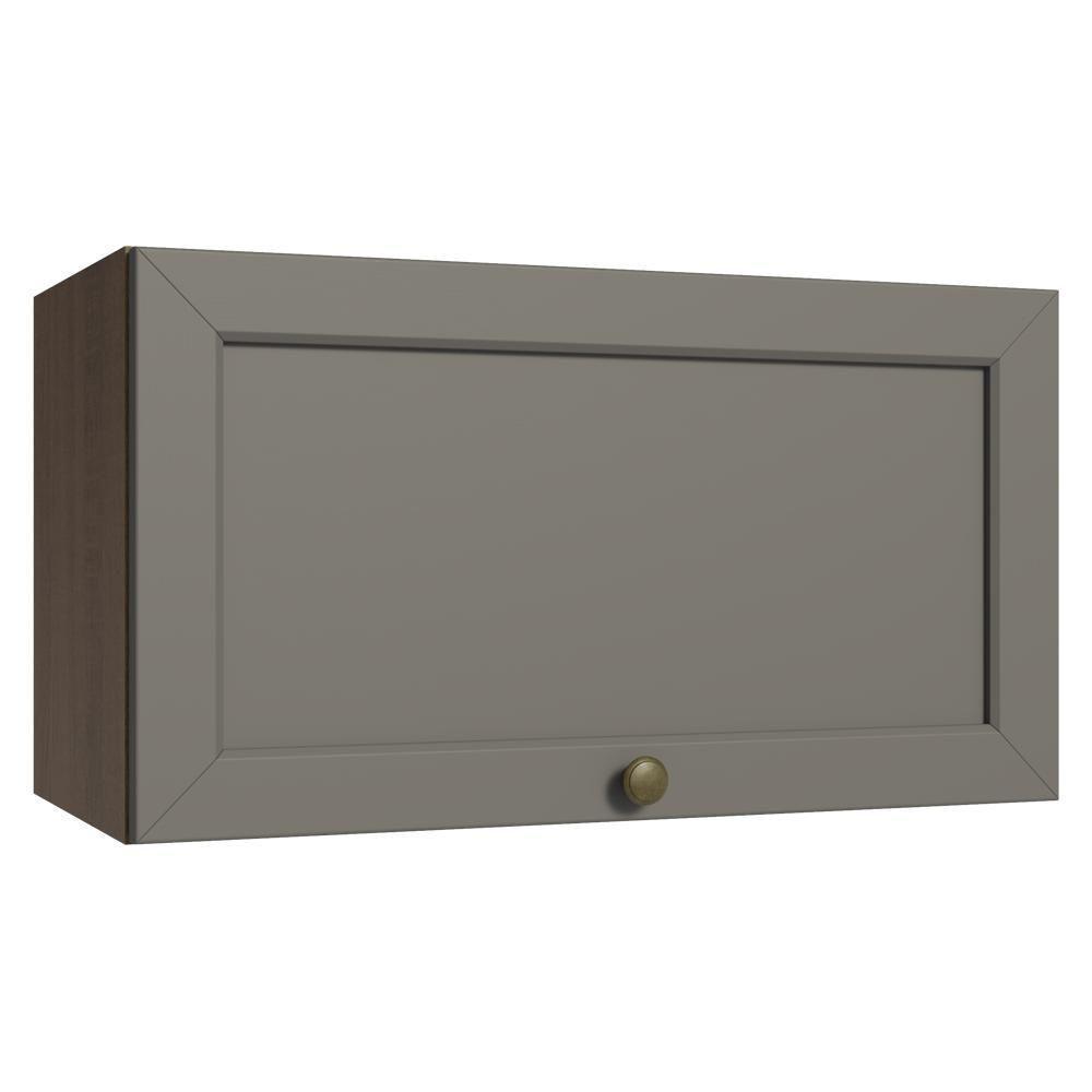 Armário Aéreo 60 Cm 1 Porta Basculante Vik Madesa Rustic/cinza - 1