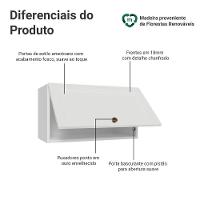 Armário Aéreo 60 Cm 1 Porta Basculante Vik Madesa Branco