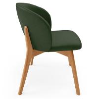 Kit 02 Cadeiras De Jantar E Estar Living Estofada Mia L02 Couríssimo Verde Musgo - Lyam Decor - 6