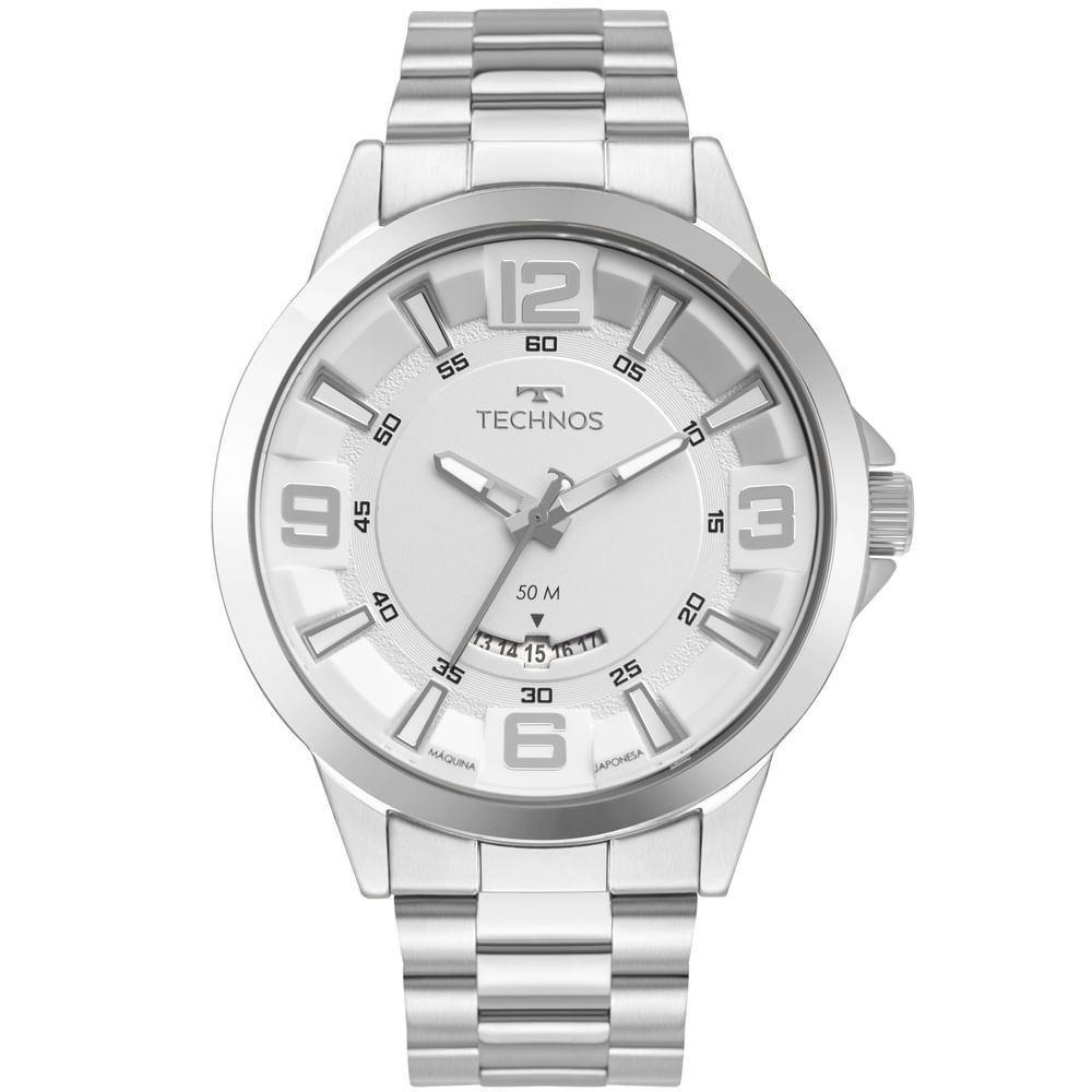 Relógio Technos Masculino Racer Prata - 2117ldi/1k 2117ldi/1k - 1