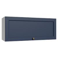 Armário Aéreo 80 Cm 1 Porta Basculante Vik Madesa Branco/azul - 1