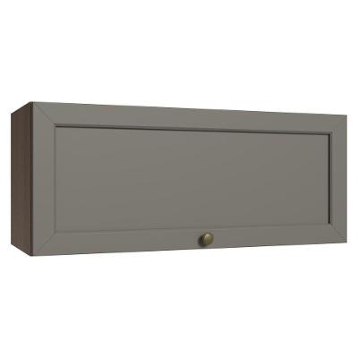 Armário Aéreo 80 Cm 1 Porta Basculante Vik Madesa Rustic/cinza