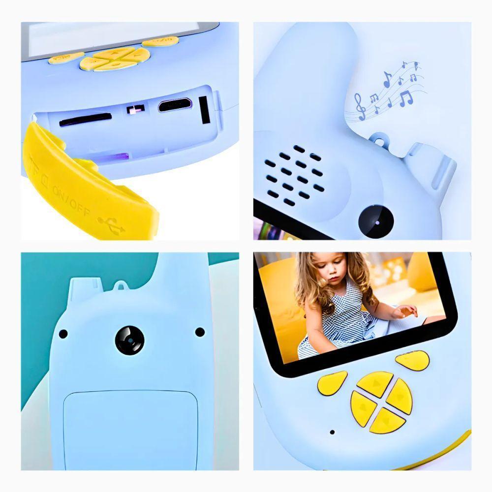 Walkie Talkie Infantil Azul Com Câmera Digital Para Crianças - 4