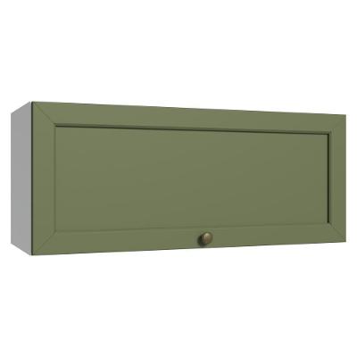 Armário Aéreo 80 Cm 1 Porta Basculante Vik Madesa Branco/verde