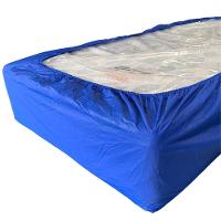 Capa Protetora Colchão Lençol Elástico Impermeável Hospitalar 88x188x20cm - Azul - 1