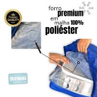 Capa Protetora Colchão Lençol Elástico Impermeável Hospitalar 88x188x20cm - Azul - 6