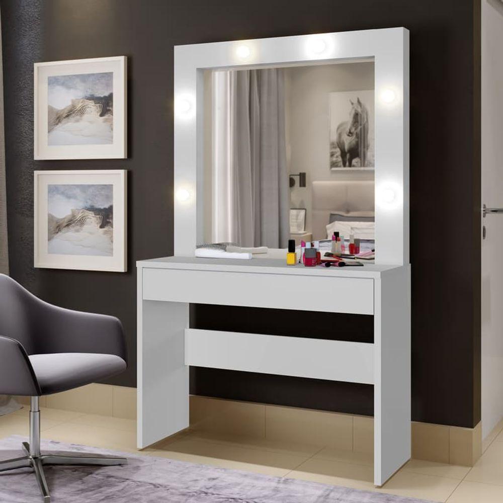 Camarim Com 1 Gaveta E Led - Romance-branco - Mavau Móveis - 1