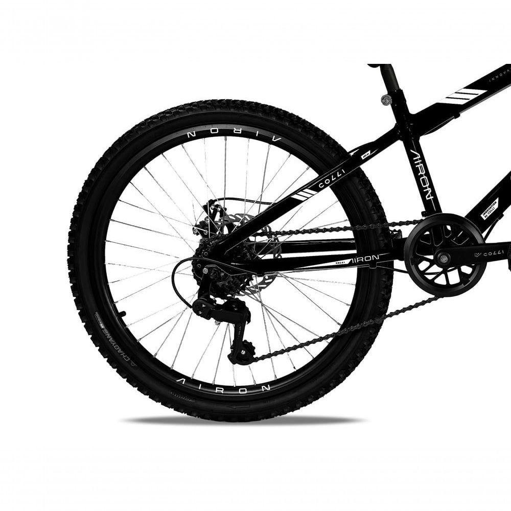 Bicicleta Colli Airon Aro 24 Com Freio A Disco 7v Preto - 3