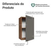 Armário Aéreo 40 Cm 1 Porta Vik Madesa Rustic/cinza - 3