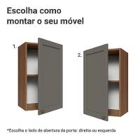 Armário Aéreo 40 Cm 1 Porta Vik Madesa Rustic/cinza - 5