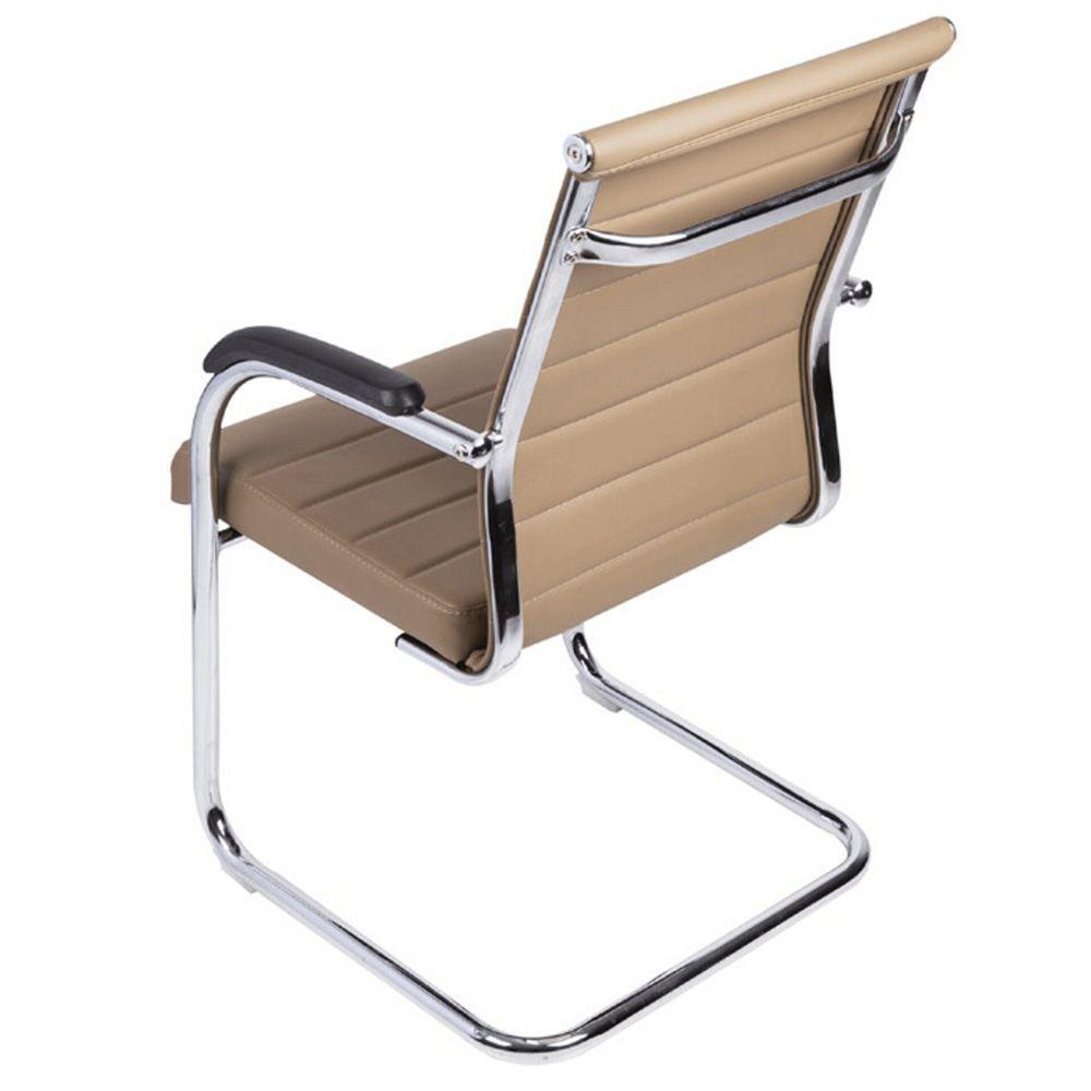 Cadeira De Escritório Florença Fixa - Caramelo - 2