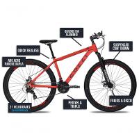 Bicicleta Colli Toronto Aluminio Aro 29 Disco-shimano 21v Vermelho - 5