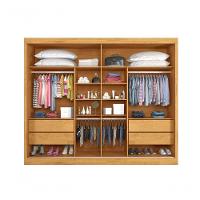 Guarda Roupa Casal Com Espelho 2 Portas 4 Gavetas - Verona-peroba - Made Marcs - 2