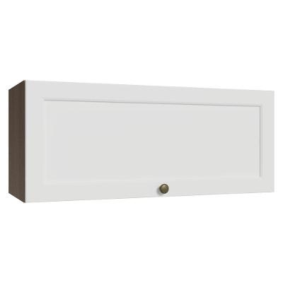Armário Aéreo 80 Cm 1 Porta Basculante Vik Madesa Rustic/branco