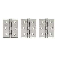 Dobradiça Para Porta Silvana 3.1/2 Com Rolamento 882 Embutir 35kg Inox 304 Escovado Com 3 Unidades - 2