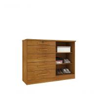 Cômoda Para Quarto 2 Portas 5 Gavetas - Istambul-cinamomo - Tcil Móveis - 2
