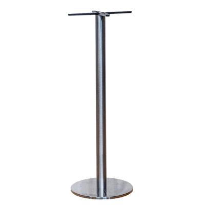 Base De Mesa De Jantar Redonda Pisa Beta Bistrô Fratini 106 Cm (altura) Aço Inox Disco Redondo