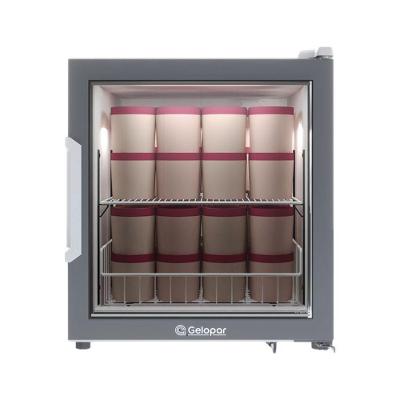 Refrigerador Bancada Com Porta De Vidro 85l Gfb75 Gelopar Expositor Branco 220v