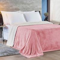 Cobertor Queen Alaska Dupla Face Sherpa/mantinha - Rosa - 1