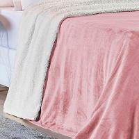 Cobertor Queen Alaska Dupla Face Sherpa/mantinha - Rosa - 2