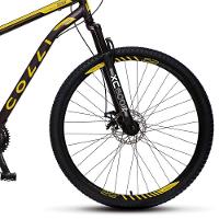 Bicicleta Colli Athena Aro-29 Com Freio A Disco E 21 Marchas Preto E Amarelo - 2