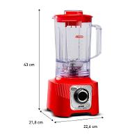 Liquidificador Arno Power Max 1400W Vermelho LN63 110V - 2