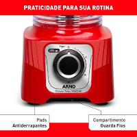 Liquidificador Arno Power Max 1400W Vermelho LN63 110V - 7