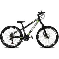 Bicicleta Aro 26 Dropp Freeride Alumínio 21m Freios A Disco Cãmbios Shimano - Preto e Verde - 2