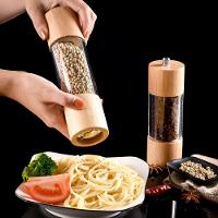 Moedor De Pimenta E Sal Madeira Manual Temperos