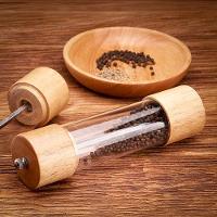 Moedor De Pimenta E Sal Madeira Manual Temperos - 5