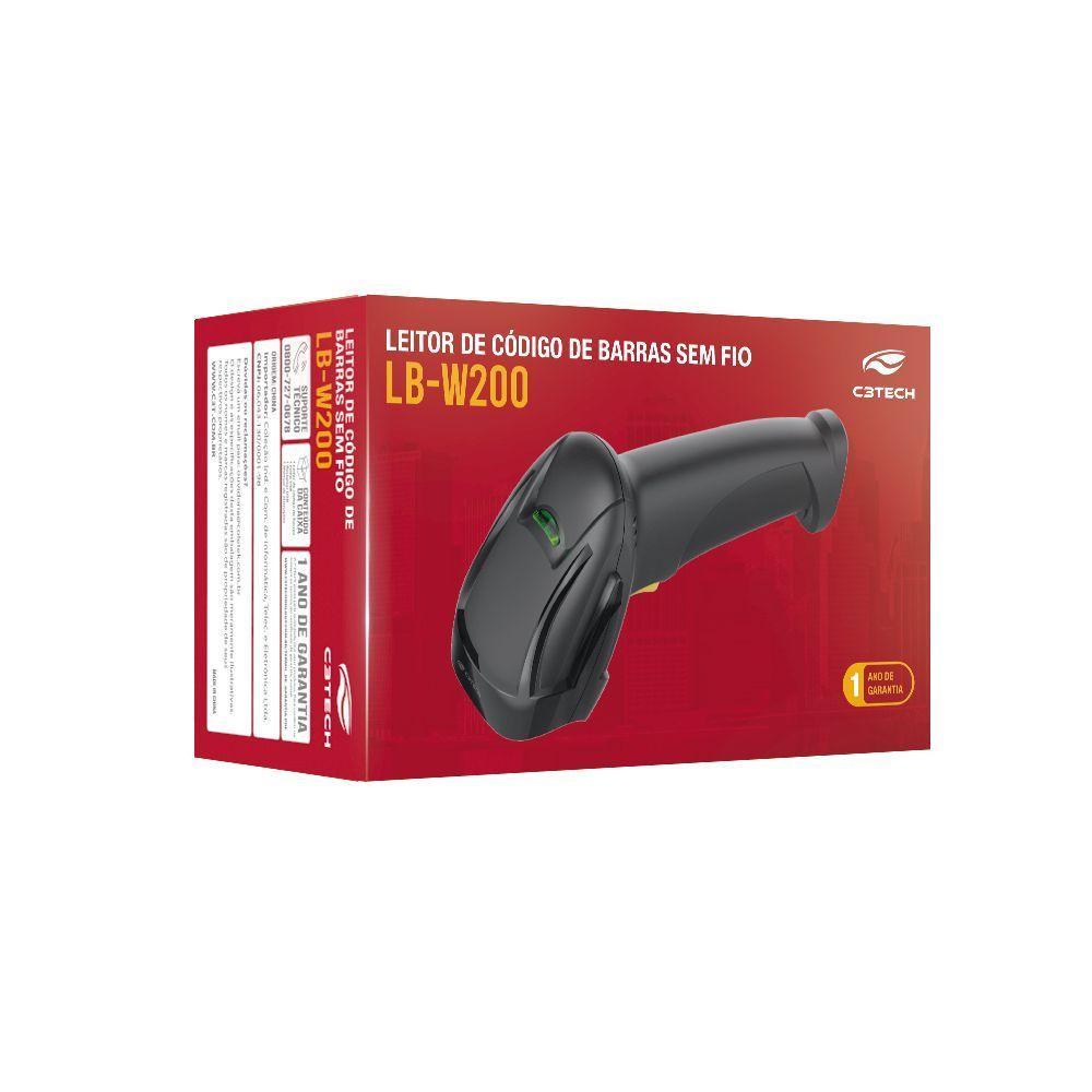 Leitor Código De Barras 1d Sem Fio Lb-w200bk V2 C3tech - 4