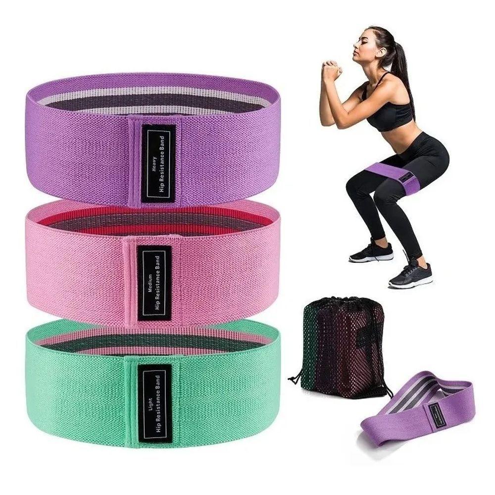 Kit 3 Faixas Elásticas De Exercício Hip Resistance Bands - 4