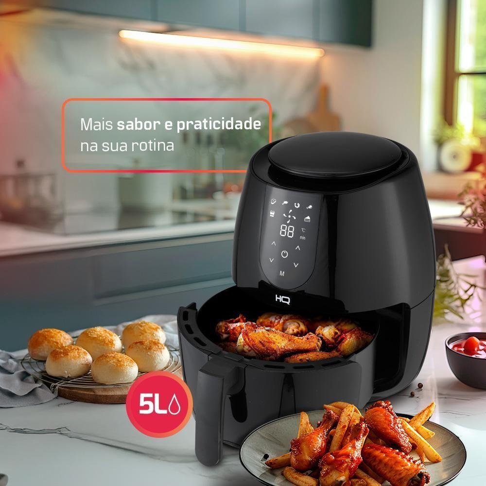 Fritadeira Sem óleo Airfryer HQ Digital Preto 5L HQ-AF5LDP2 220V - 4