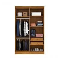 Guarda Roupa Solteiro 4 Portas 2 Gavetas - Amsterdam-cinamomo - Tcil Móveis - 3