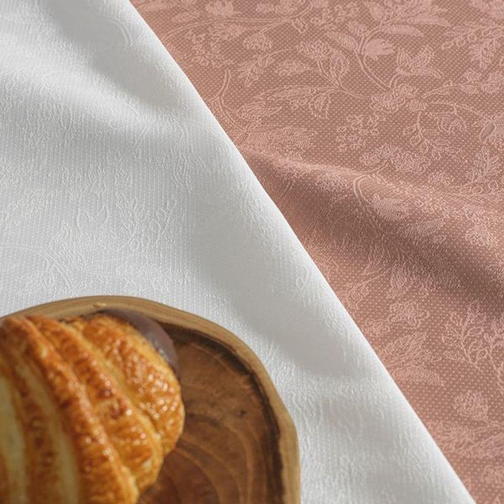 Toalha De Mesa Retangular 6 Lugares Delicata Branco - 3